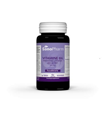 SanoPharm Vitamine B6 pyridoxaal-5-fosfaat 30mg 60 Tabletten