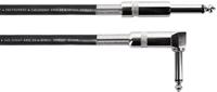 Cordial 14761 Jackplug Instrumenten Aansluitkabel [1x Jackplug male 6,3 mm (mono) - 1x Jackplug male 6,3 mm (mono)] 3 m Zwart Flexibel - thumbnail