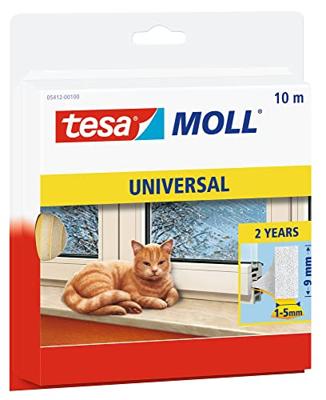 tesa UNIVERSAL 05412-00100-00 Afdichtingstape tesamoll Wit (l x b) 10 m x 9 mm 1 stuk(s) tesa UNIVERSAL 05412-00100-00 Afdichtingstape tesamoll Wit (l x b) 10 m x 9 mm 1 stuk(s)