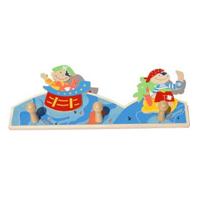 Simply For Kids houten kapstok piraat - thumbnail
