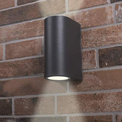 Ranex Ra-5000331 Led Buitenwandlamp van Roestvrijstaal met Twee Lichtpunten - thumbnail