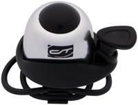CONTEC fietsbel "cup-a-ding" ct bell cup-a-ding silver, o-ring - thumbnail