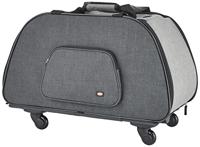 TRIXIE REISMAND TROLLEY ZWART / LICHTGRIJS 67X34X43 CM - thumbnail