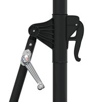 Wandparasol met LED's 300 cm taupe - thumbnail