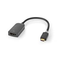 Nedis USB-C Adapter | USB-C Male naar HDMI Female | 0.2 m met Euro Lock | 1 stuks - CCBW64652AT02 CCBW64652AT02 - thumbnail