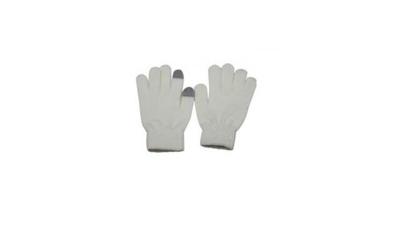 Dot Touch Screen Handschoen Wol Wit Maat M/L