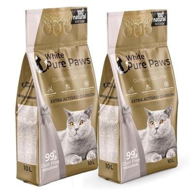 White pure paws kattenbakvulling bentoniet - Carbon - 20L