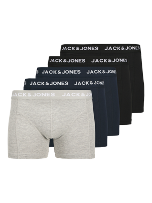 Jack & Jones Boxershorts JACANTHNONY Trunks 5-pack Navy / Black-S