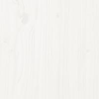 Bedframe massief hout wit 135x190 cm 4FT6 Double - thumbnail