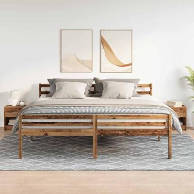 Nachtkastjes 2 st met lade 39x28x41 cm oud houtkleurig