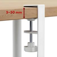 Maclean kabelopbergsysteem voor onder het bureau, max. belasting 5kg, 2 niveaus, wit, MC-104 W - thumbnail