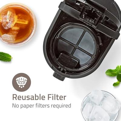 Nedis kaicm200fbk ijskoffie & ijsthee maker filter koffie 2.5 l 6 kopjes zwart - thumbnail
