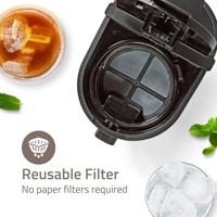 Nedis kaicm200fbk ijskoffie & ijsthee maker filter koffie 2.5 l 6 kopjes zwart - thumbnail