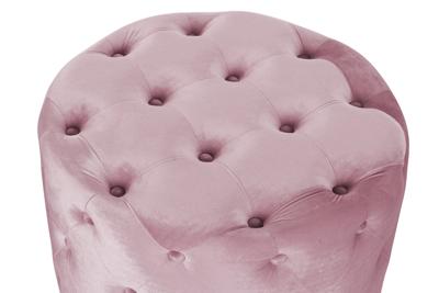 Voetensteun DKD Home Decor Roze Velvet Hout MDF Glam (2 pcs)