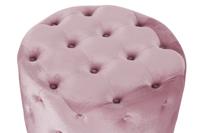 Voetensteun DKD Home Decor Roze Velvet Hout MDF Glam (2 pcs) - thumbnail