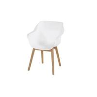Hartman Sophie Teak tuinstoel Royal white - thumbnail