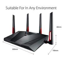 Asus Wireless Router Gigabit Ethernet Dual-Band (2.4 Ghz /, RT-AC88U - thumbnail