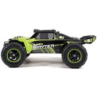 Blackzon Groen Brushed 1:12 RC auto Elektro Monstertruck 4WD 2,4 GHz Incl. accu en lader, Met lichteffect - thumbnail