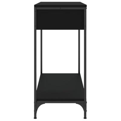 Wandtafel 75x34,5x75 cm bewerkt hout zwart Wandtafel 75x34,5x75 cm bewerkt hout zwart