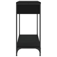 Wandtafel 75x34,5x75 cm bewerkt hout zwart - thumbnail