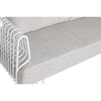 Sofa Home ESPRIT Wit Beige Metaal 180 x 66 x 66 cm - thumbnail