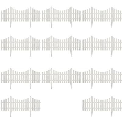 VidaXL Gazonranden 17 st 10 m wit VidaXL Gazonranden 17 st 10 m wit