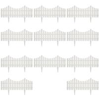 VidaXL Gazonranden 17 st 10 m wit - thumbnail