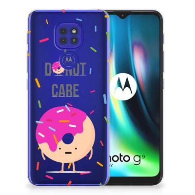 Motorola Moto G9 Play | E7 Plus | Siliconen Case | Donut Roze Motorola Moto G9 Play | E7 Plus | Siliconen Case | Donut Roze
