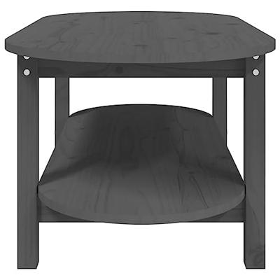 Salontafel 110x55x45 cm massief grenenhout grijs