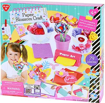 Playgo papier bloemen maken knutselset - 79dlg. Playgo papier bloemen maken knutselset - 79dlg.