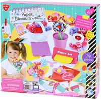 Playgo papier bloemen maken knutselset - 79dlg. - thumbnail
