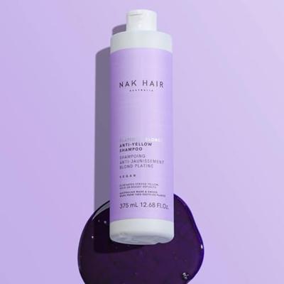 NAK Blonde Range Platinum Blonde Anti-Yellow Shampoo 375ml