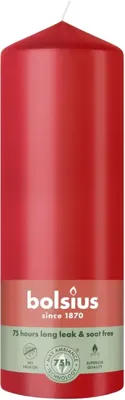 Bolsius stompkaars essentials 6.8x20cm delicate red