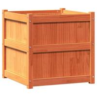 Plantenbakken 2 st cm massief grenenhout waxbruin - thumbnail