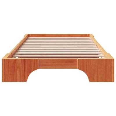 Bedframe Wasbruin 100 x 200 cm Massief grenenhout