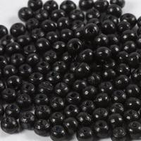 Creativ Company Houten kralen, d 5 mm, gatgrootte 1,5 mm, ca. 150 stuk, zwart, 6 gr/ 1 doos - thumbnail