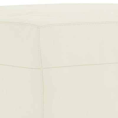 4-delige Loungeset met kussens fluweel crèmekleurig