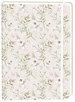 Notitieboek witte bloemen a5 lijn 92pag sc creme - thumbnail