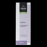 Kokos koudgeperst basisolie bio glazen fles 100 Milliliter - thumbnail