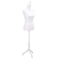 VidaXL Etalagepop torso vrouw wit - thumbnail