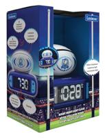 Digitale wekker met lichtgevend 3D-rugbybal-nachtlampje en geluidseffecten - thumbnail