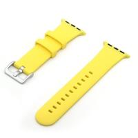 Rubberen sportbandje met gesp - Geel - Geschikt voor Apple Watch 38mm / 40mm / 41mm / 42mm - thumbnail