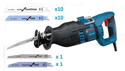 Bosch reciprozaag gsa1300pce + zaagbladenset (nml)
