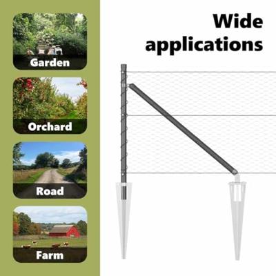 VidaXL Afrasteringspaal grijs 25 x 0,6 m (25 mm gaas) staal en pvc