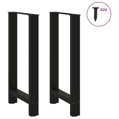 Bartafelpoten 2 st 40x(90-91) cm staal zwart