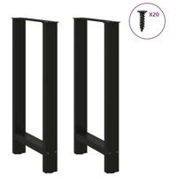 Bartafelpoten 2 st 40x(90-91) cm staal zwart - thumbnail