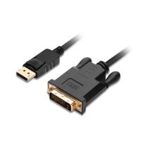 SIIG DisplayPort-naar-DVI-kabel - 1080p @60Hz mannelijk naar mannelijk passieve DP naar DVI-kabel voor DisplayPort-ingeschakeld computersysteem - 6 voet - thumbnail