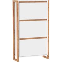 Schoenenrek Wit Ek 70 x 25 x 125 cm - thumbnail