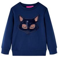VidaXL Kindertrui 128 marineblauw - thumbnail