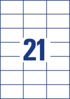 Avery-Zweckform 3652-10 Universele etiketten 70 x 42.3 mm Papier Wit 210 stuk(s) Permanent hechtend Inkjet, Laser (zwart/wit), Laser (kleur), Kopiëren - thumbnail